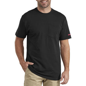 Dickies Men's Front Pocket Crew Neck Workwear Short Sleeve Tee Black